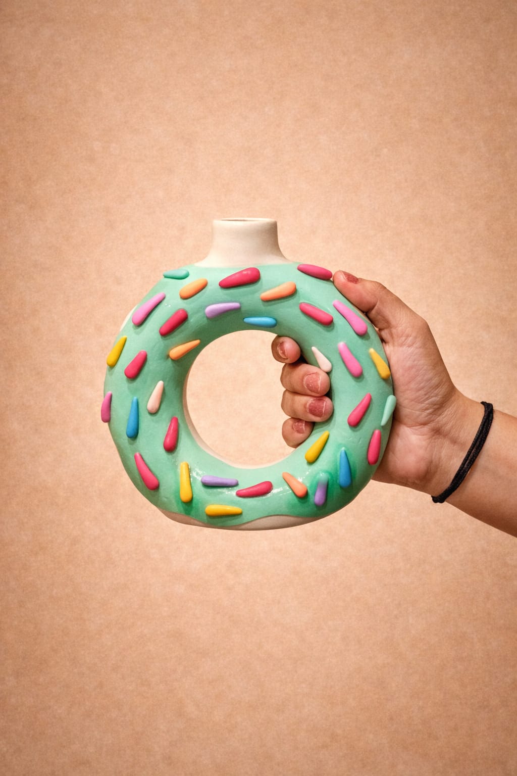 Doughnut vase