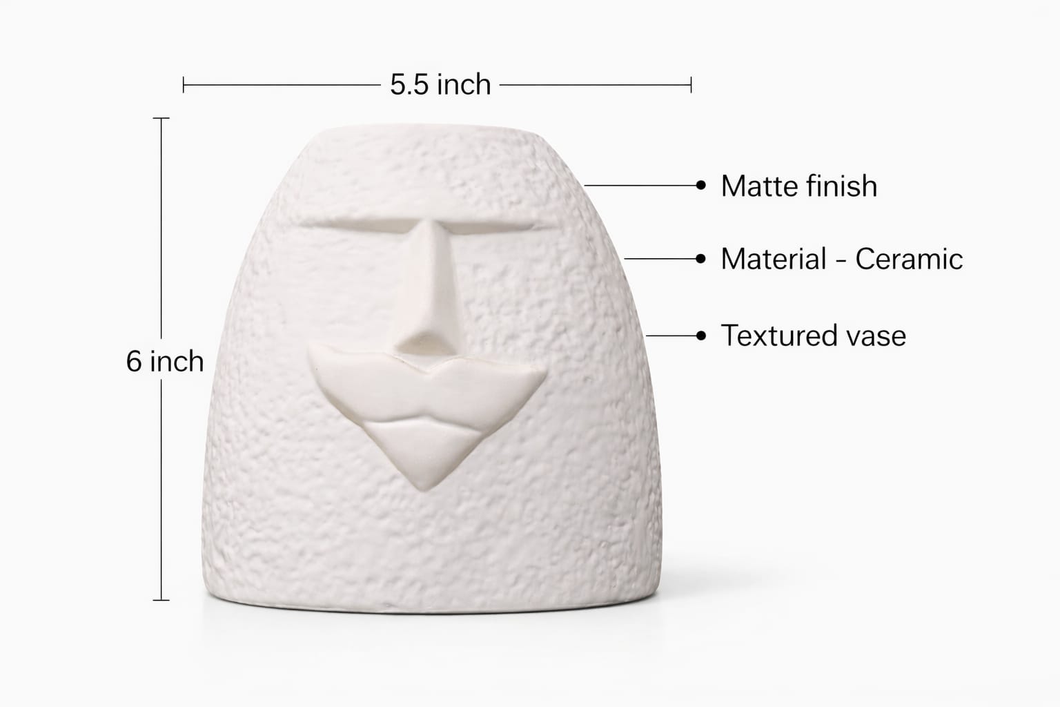 Moustache Sculptural Vase