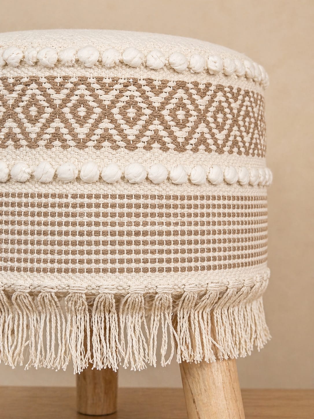 Boho Ottoman 3 Leg