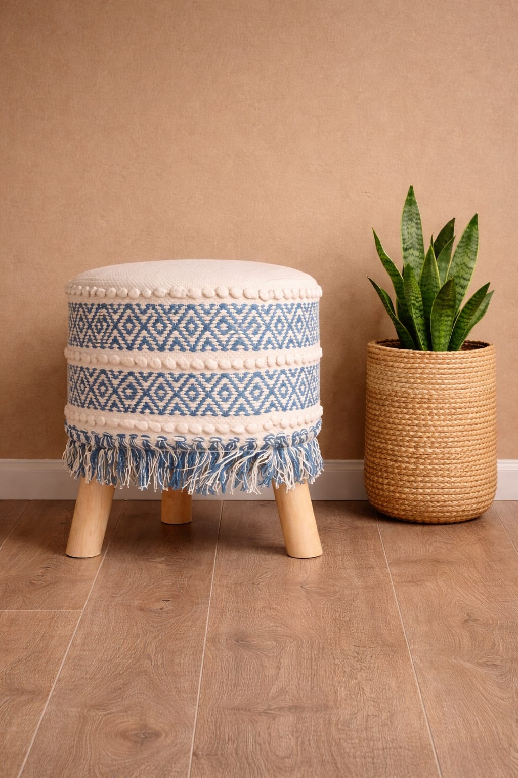 Boho Ottoman 3 Leg