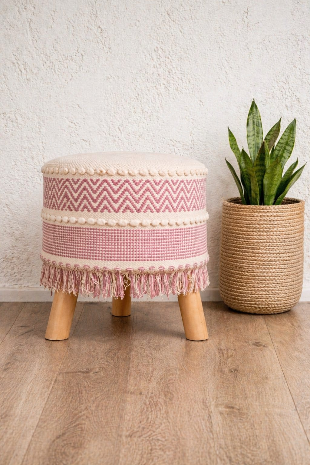 Boho Ottoman 3 Leg