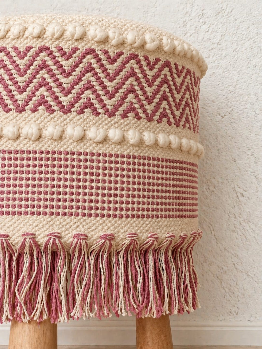 Boho Ottoman 3 Leg