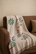 Spring Aura Embroided  Throw