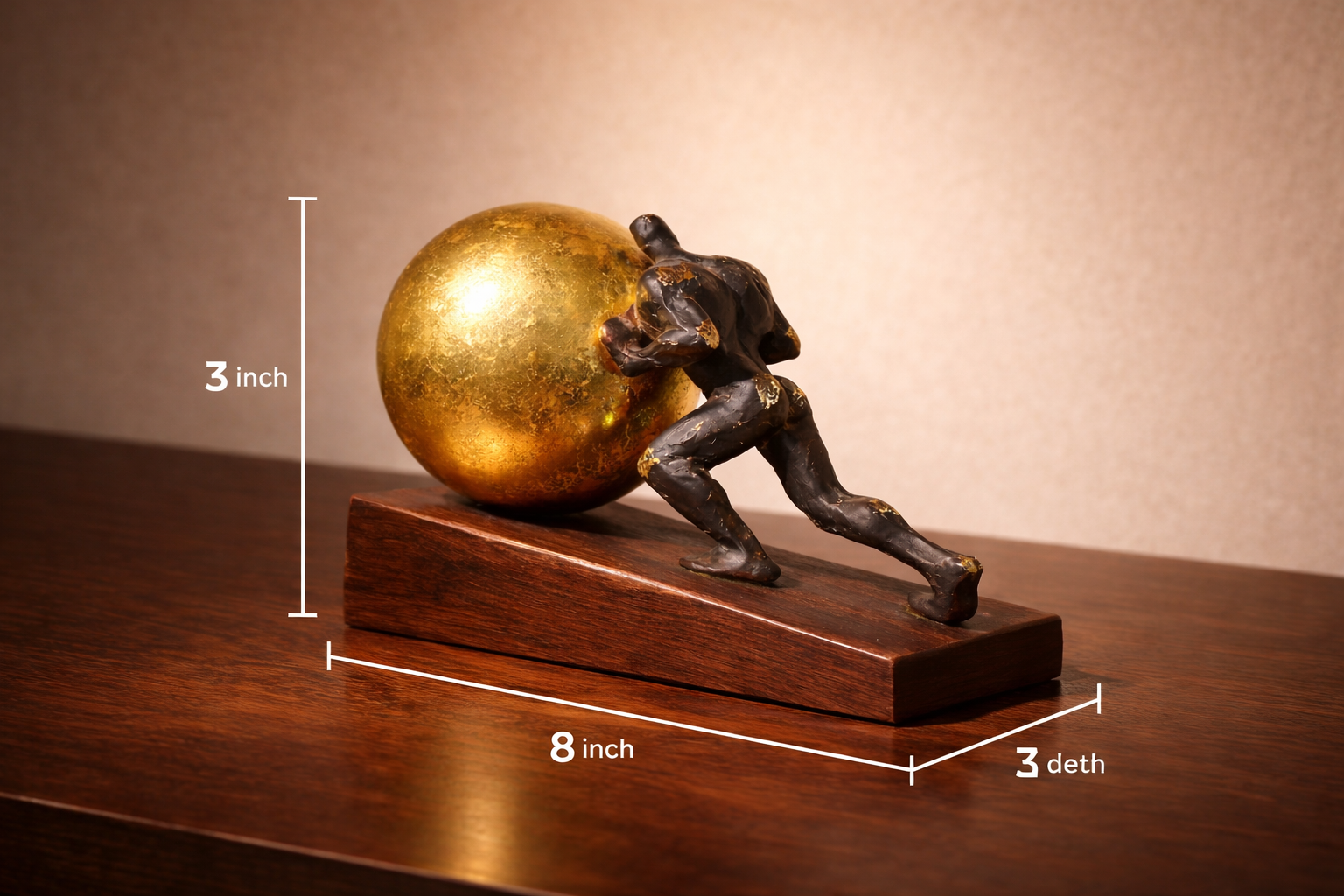 Golden Resolve Figurine