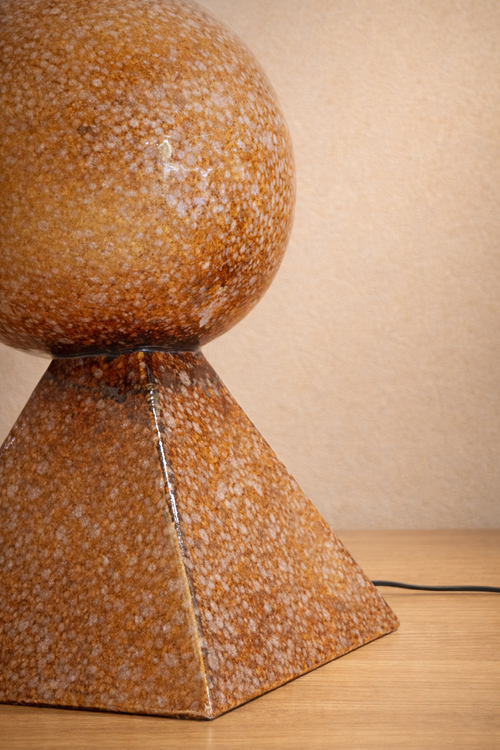 Amber Totem Table Lamp