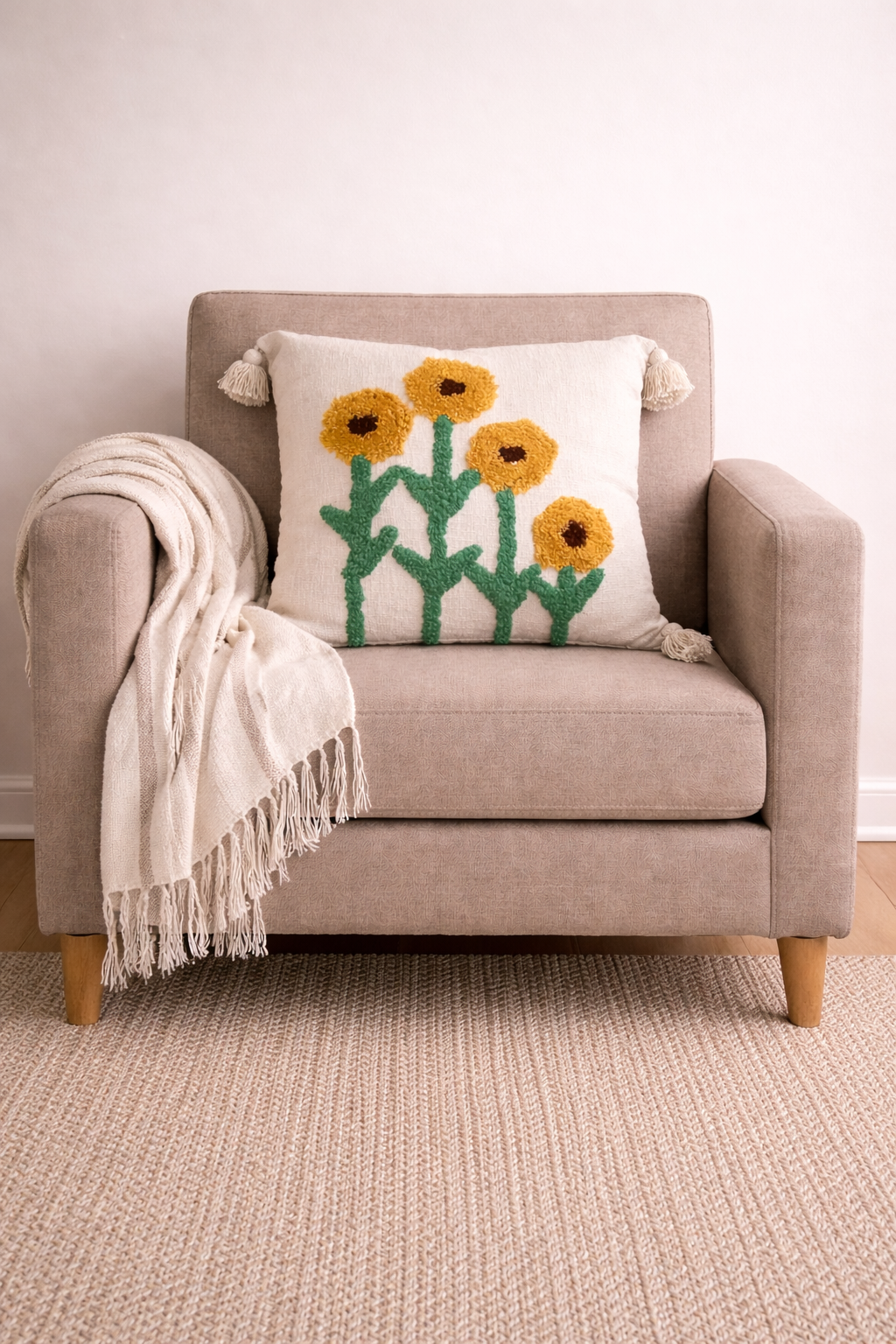 Sunflower 24*24 Cushion Cover