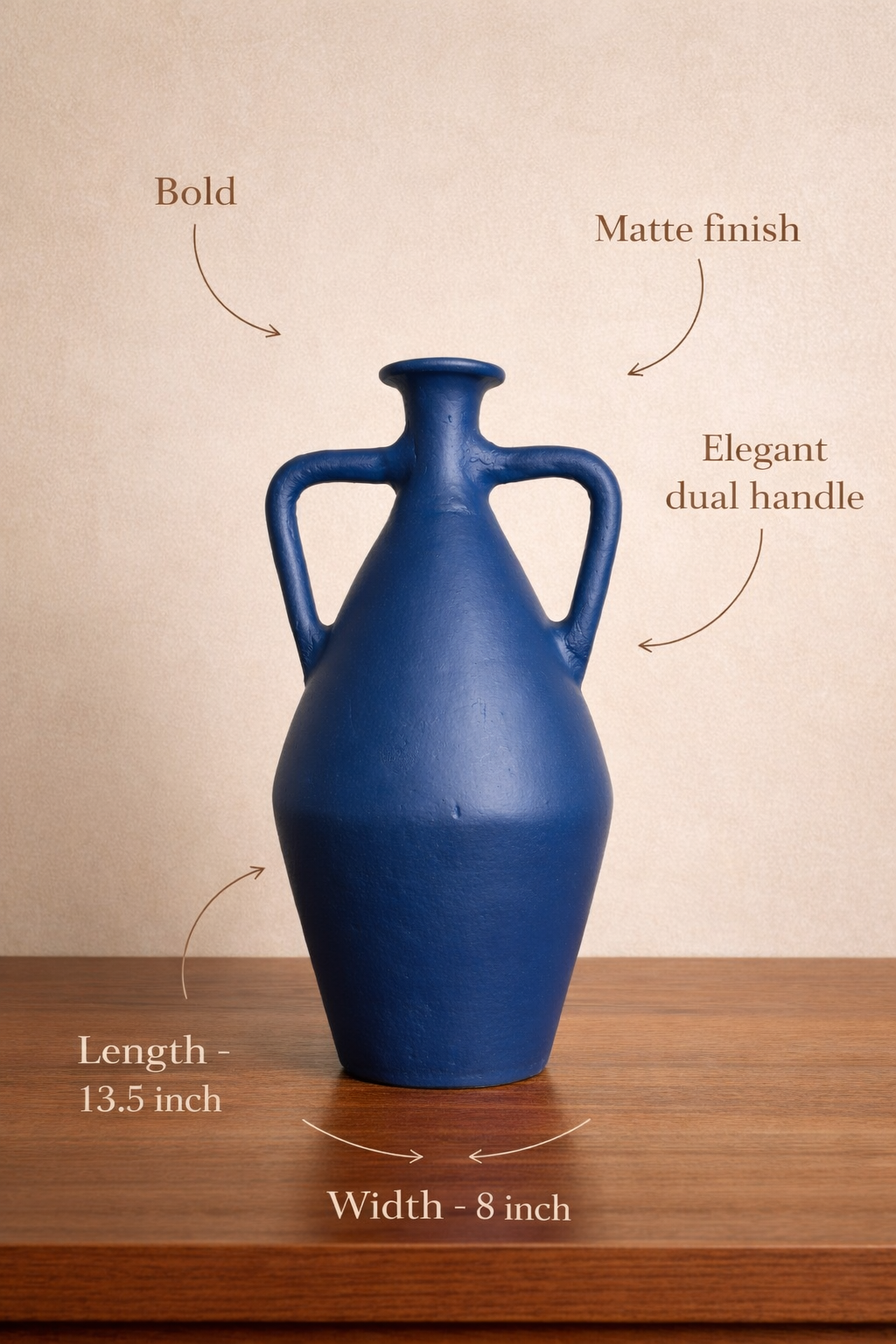 Indigo Echo Vase
