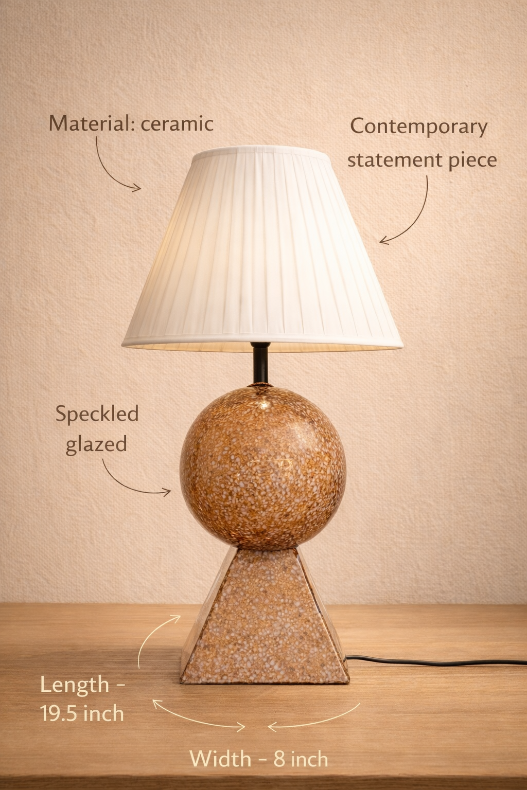 Amber Totem Table Lamp