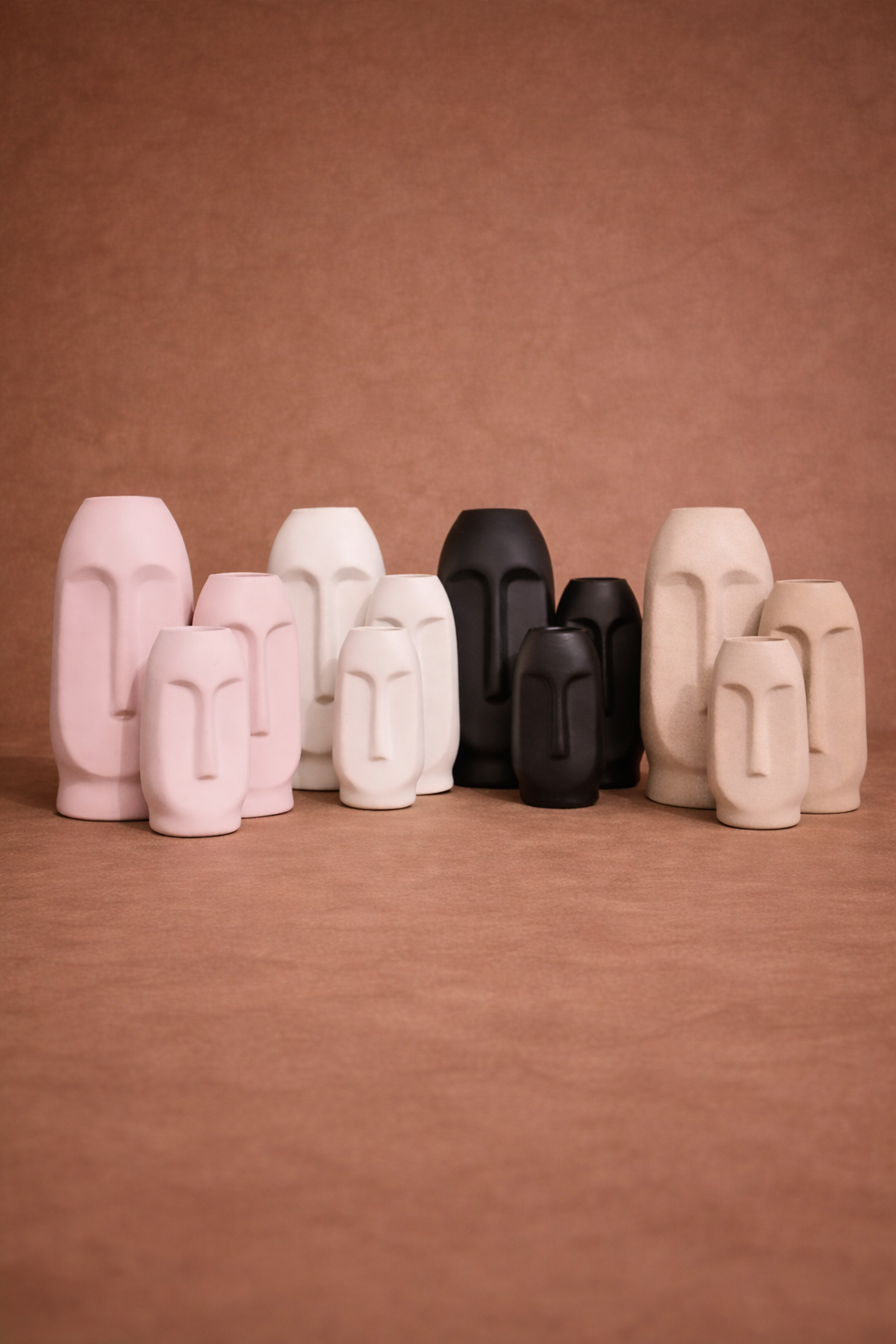 Elegant Ceramic Visage Vase (face vase)