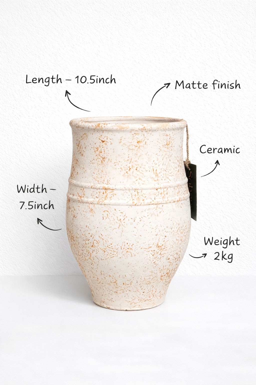 Ivora earth vase