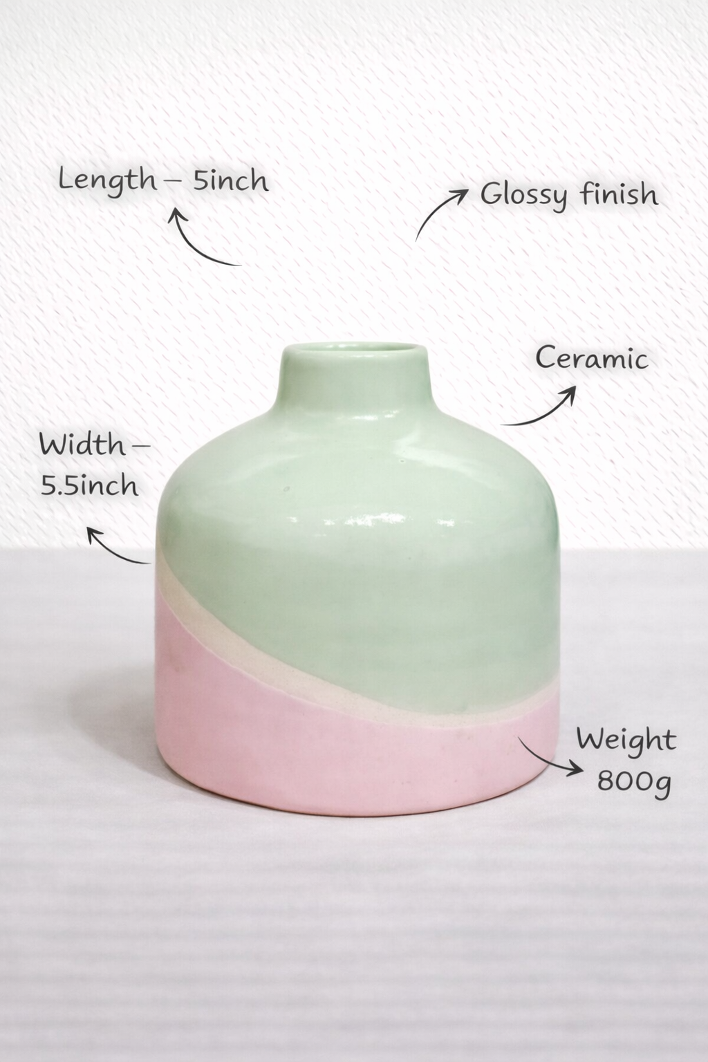 Elysian Pebble Ceramic Vase
