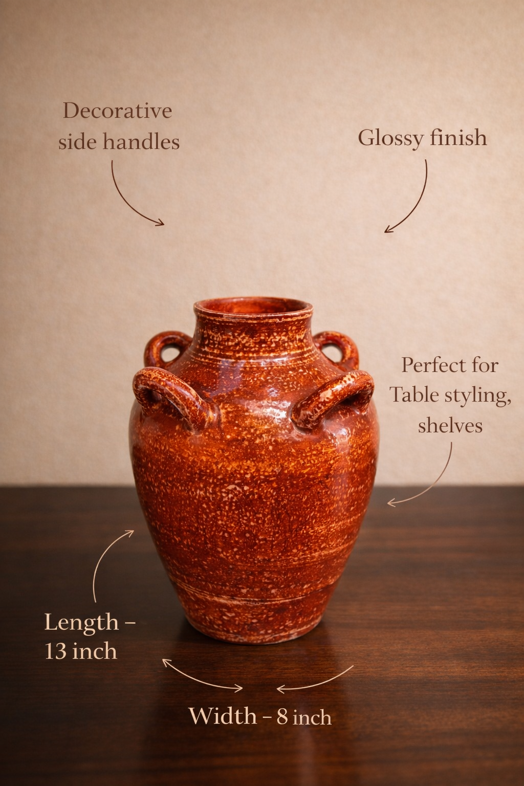 Sienna Terracotta Vase