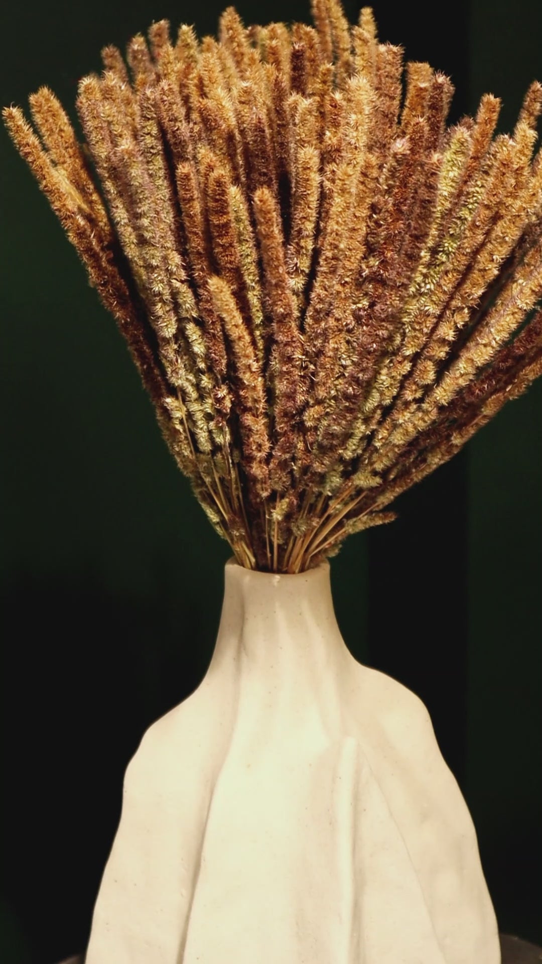 Obsidian & Bone vase